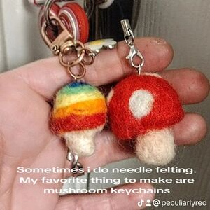Mushroom Keychains